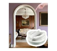 AUNANGLJSCS Papier Peint imperméable, Kit d'arc de Garniture Murale, Moulage Porte en PVC DIY, Bande d'angle Arrondie 1-10 m