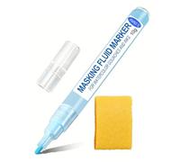 Aundhegrtt 1 Pack de Stylos de Liquide de Masquage pour Peinture à L'Aquarelle Comprenant 1 Gomme, pour Divers Projets Artistiques Marqueur de Liquide de Masquage.