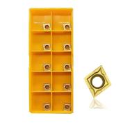 Aundhegrtt 10 Plaquettes de Tournage CCMT060204, Plaquettes de Rechange Multicouches pour Tour à Métaux