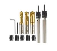 Aundhegrtt 12 PCS Ensemble de Coupe de Points de Soudure Double Face, Forets de Retrait de Coupe de Points de Soudure HSS de 3/8" et 5/16" avec Tige Hexagonale