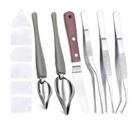 Aundhegrtt 12 Pièces D'Outils de Dressage pour, Kit de Dressage Professionnel en Acier Inoxydable, Art de Cuisine DIY.