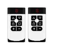 Aundhegrtt 2pack 8 Canaux Télécommande de Garage Multi Fréquence 300-915MHz Clone 433mhz 868MHZ 315 Commandes de Contrôle de Portail ob Émetteur Rechargeable