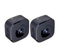 Aundhegrtt 2PCS Mini Caméra de Surveillance WiFi Intelligente Moniteur Caméra Infra Rouge Vision Nocturne HD Caméra de Sécurité Sans WiFi