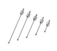 Aundhegrtt 5 Pièces de Tête de Mesure de Sonde CNC M2.5, Outil de Sonde Tactile, Stylet en Boule de 2 Mm, Tige en Porcelaine, Longueur de 10 à 50 Mm.