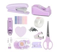 Aundhegrtt Accessoires de Bureau, Ensemble de Fournitures de Bureau, Fournitures de Bureau pour Femmes en Violet
