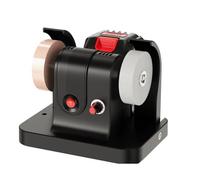 Aundhegrtt Aiguisoir à Meule Double, Machine à Meule, Outil de Meulage Domestique, Outil de Nettoyage de Rouille et de Polissage, Aiguisoir à Meule Électrique à Lithium-Ion de Petite Taille.