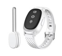 Aundhegrtt Alarme D'Humidité Urinaire Rechargeable, Dispositif de Rappel Vibrant à Porter à la Main, Alarme pour Enfants en Cas de Lit Mouillé, Blanc.