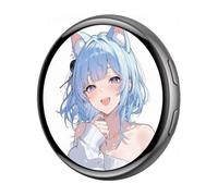 Aundhegrtt Badge D'Affichage Électronique Bluetooth Smart Cyber Badge 1,7" Écran Tactile HD Images, GIFs Texte Courtes Vidéos Affichage