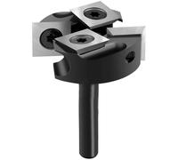 Aundhegrtt Bit de Rabotage en Bois avec Tige de 1/4", Fraise de Surfacage pour Plateau de Déchet, Diamètre de Coupe de 1-3/8", 2+ 2 Cannelures, Insert en Carbure.