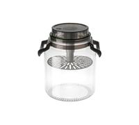 Aundhegrtt Bocal de Conservation Rond Hermétique avec Poignée, Récipient de Fermentation, Pot de Brassage, Pot de Cuisine à Poser sur Le Comptoir