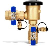 Aundhegrtt Brass Pressure Vacuum Breaker 1", Max 400PSI pour la Prévention Du Reflux D'Eau dans les Systèmes Non Potables - Applications D'Irrigation et Industrielles.