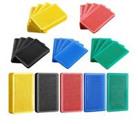 Aundhegrtt Cales en Plastique pour le Nivellement, 300 Pièces, Carreaux Structurels 1/13"- 2/5", Cales Plates pour Meubles, Porte de Toilette, 5 Couleurs.