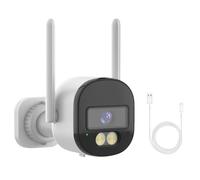 Aundhegrtt Caméra de Sécurité WiFi Tuya 3MP 2,4 GHz/5 GHz avec Détection IA, Mini Caméra de Vidéosurveillance, Vie Intelligente
