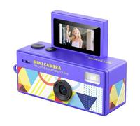 Aundhegrtt Caméra Numérique Mini Caméscope Rétro à Écran Flip de 0,96 Pouce avec Clé USB CCD 720P A
