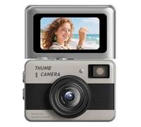 Aundhegrtt Caméra Ultra de la Taille d'un Pouce avec Design à Rabat, 6800W Pixels, Mini CCD Portable HD, Capture Photo à Une Touche.