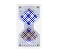 Aundhegrtt Capteur de Gravité Matrice de Points LED 5V Kit Électronique de Sablier DIY Minuteur Horloge Pratique de Soudure avec Batterie