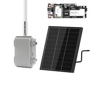 Aundhegrtt Carte D'Extension de Charge Solaire Meshtastic 20W + RAK3401 + 13302 Plage LoRa Mesh 15600mAh Panneau Solaire + Boîte 20000mAh 915MHz