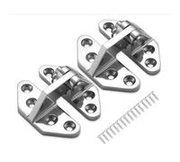 Aundhegrtt Charnières de à Long Bras Robustes en Acier Inoxydable 316, Charnières de Porte de Cabinet de Pont Solides, 2,87 X 2,6 Pouces.