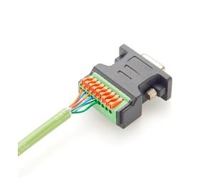 Aundhegrtt Connecteur DB9 sans Soudure à 9 Broches vers Bornier à Sertir à Ressort, Adaptateur de Connexion DB9