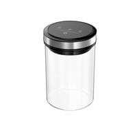 Aundhegrtt Conteneur de Stockage Alimentaire Transparent pour Café en Vrac avec Fonction D'Extraction d'air, Étanche à L'Humidité.