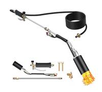 Aundhegrtt Désherbeur Thermique au Propane, Chalumeau à Flamme Contrôlée avec Gâchette Turbo, Flammes pour le Désherbage de Jardin