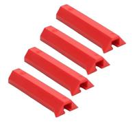 Aundhegrtt Ensemble de 4 Pièces de Couvercle de Pince à Rail Multifonction, Manchon en Caoutchouc pour Pince pour le Travail Du Bois, Rouge.