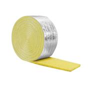 Aundhegrtt Enveloppe D'Isolation pour Tuyaux, 32,8 Pi X 3 Po, Bande de Mousse D'Isolation en Fibre de Verre avec Dos en Aluminium.
