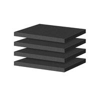 Aundhegrtt Feuilles de Mousse de Polyéthylène, 4 Unités, 40,6 X 30,5 X 2,5 Cm, Découpables, pour Boîtes à Outils, Coussins de Calage Noirs pour Boîtes à Outils