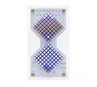 Aundhegrtt Kit de Bricolage D'Horloge Électronique à Matrice de Points LED 5 V avec Capteur de Gravité et Composants Électroniques pour la Pratique du Soudage
