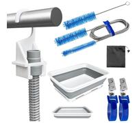 Aundhegrtt Kit de Nettoyage de Tube (9 Pièces), Support de Tuyau, Clips de Tube, Support de Tubulure, pour Tubulure de Diamètre Standard de 15 à 22 Mm.