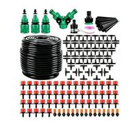 Aundhegrtt Kit de Système D'Irrigation Goutte à Goutte de 164 Pieds, Tuyau de 1/4", Arrosage Automatique pour Jardin, Serre, Cour et Pelouse.