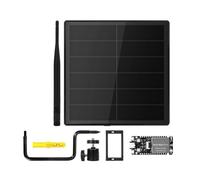 Aundhegrtt Kit Solaire pour Carte de Développement avec Boîtier Étanche pour Meshtastic/MeshCore avec Nœud Maillé T114 Sans Batterie 915Mhz