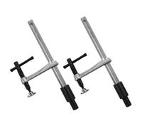 Aundhegrtt Lot de 2 Serre-Joints D'Établi pour le Travail Du Bois, 160 Mm, avec 16 Trous pour le Maintien et le Soudage