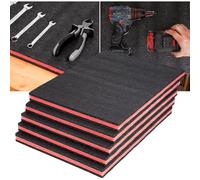 Aundhegrtt Lot de 5 Feuilles de Mousse de Rangement en Polyéthylène Découpables (40,6 X 30,5 X 2,5 Cm) pour Vos Outils dans un Tiroir D'Armoire.