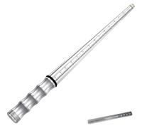 Aundhegrtt Mandrin en Acier Inoxydable Solide Pro Mandrin à Anneau en Acier US 0-15 Mandrin de Taille D'Anneau avec Mandrin Martelable de 1/4 de Taille