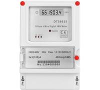 Aundhegrtt Mesure D'Électricité 35mm Montable sur Rail DIN 5-100A 380V 3 Phases 4 Fils Compteur D'Énergie Numérique LCD KWh Consommation D'Énergie Consommée