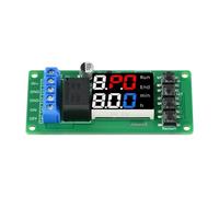 Aundhegrtt Module de Relais Temporisé Numérique T2101 DC 12V à Double Mode avec Affichage à Double LED, Module de Relais à Retard à un Canal.