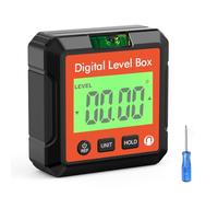 Aundhegrtt Niveau à Bulle Numérique Multifonction Magnétique Inclinomètre Rapporteur Électronique avec Affichage LCD et Règle de Mesure D'Angle.