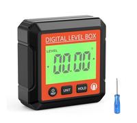 Aundhegrtt Niveau Numérique à Affichage LCD avec Boîte Magnétique, Inclinomètre Numérique, Rapporteur Électronique, Règle de Mesure Multi-Angle.