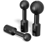 Aundhegrtt Pour 4-1/2" et 5" pour le Creusage Du Bois - Ensemble de 3 Pièces de Fraises Rotatives en Forme de Sphère - Accessoires de Gouge à Boule avec Filetage 5/8-11 pour Meuleuses D'Angle.