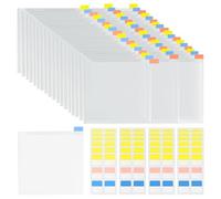 Aundhegrtt Pour le Rangement de Papier à Scrapbook, de Cardstock, de Feuilles de Vinyle - 36PCS de Papier à Scrapbook de 6x6 Pouces et 60PCS D'Onglets Index Adhésifs Inclus.