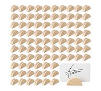 Aundhegrtt Pour les Étiquettes de Bureau, Menus Photo, 100 Pièces de Supports en Bois pour Numéros, Porte-Noms de Table pour Mariage en Intérieur, Porte-Cartes de Place, Clips de Fête.