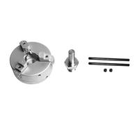 Aundhegrtt Pour Mandrin à Trois Mors Mini Compatible avec Meuleuse à Banc pour Perceuse Électrique en Alliage D'Aluminium, Outil de Tournage en Bois Auto-Centrant B.