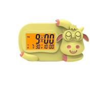 Aundhegrtt Réveil pour Enfants avec Lumière de Formation au Sommeil, Enregistreur Vocal, Doubles Alarmes, Veilleuse, Verrouillage Enfant pour Filles et Garçons