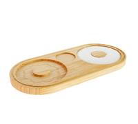 Aundhegrtt Rimmer à Sucre et Sel en Bois, Rimmer à Sucre et Sel à Double Plaque, Rimmer à Verre de Bar, Boîte à Sel, Conteneur à Épices, Outil de Barman pour Cocktail.