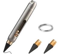 Aundhegrtt Stylo Porte-Clés Ti, Alliage Rétractable pour Dessin et Écriture avec 2 Pointes, Porte-Clés Portable et