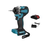 Aundhegrtt Technologie de Moteur Sans Balais Outil Électrique Multifonction Perceuse-Visseuse Sans Outil à Percussion Sans Prise EU