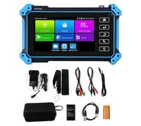Aundhegrtt Testeur de Caméra IP Analogique 8K 8MP CVI TVI AHD avec PoE, Écran Tactile de 5,4 Pouces, Testeur de Câble RJ45 TDR, RS485, VGA pour Tests CCTV, Prise EU.