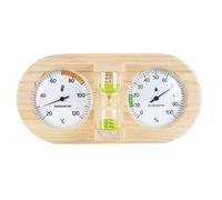 Aundhegrtt Thermomètre Hygromètre de Sauna avec Sablier de 15 Minutes pour un Suivi Précis de la Température