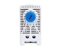 Aundhegrtt Thermostat Bimétallique Contrôleur de Température Mécanique 0-60℃ 250VAC 10A NC/NO Rail DIN Cabinet KTS011